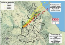 Prevén dispersión de ceniza del Popocatépetl hacia regiones de Puebla, Tlaxcala y Veracruz