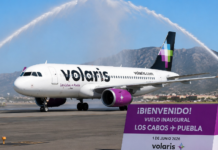 Direct flight from Los Cabos to Puebla begins operations; it will connect four times a week.